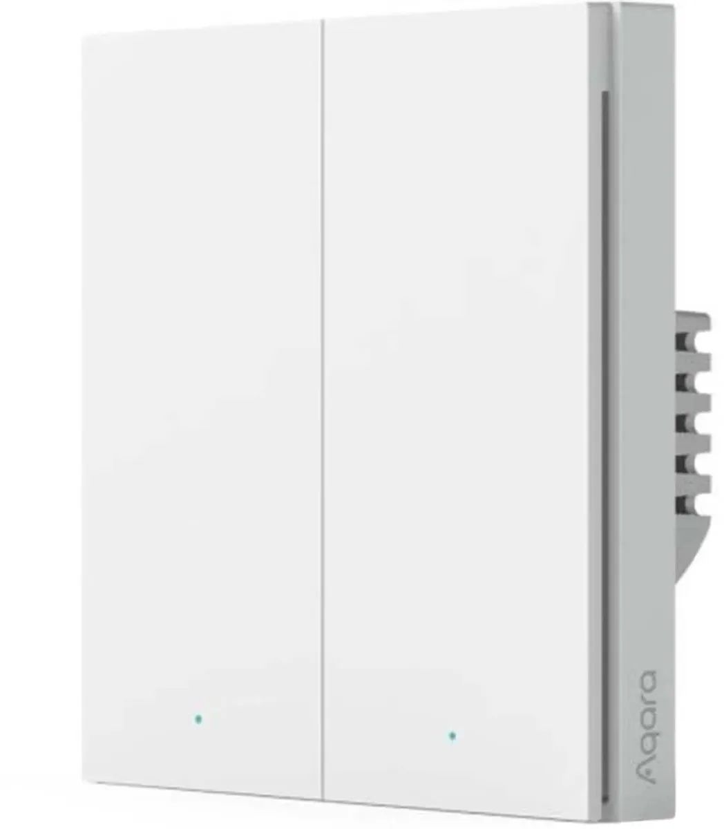 Aqara Smart Wall Switch H1 (двухклавишный, c нейтралью)