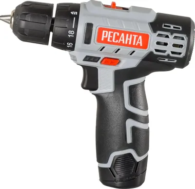 Дрель-шуруповерт Ресанта ДА-12-2ЛК (с 2-мя АКБ, кейс)