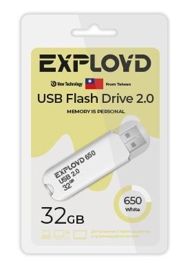 USB Flash EXPLOYD EX-32GB-650-White
