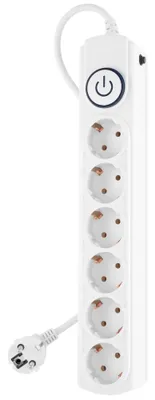 IPPON BK-6-EU-3-10-W (3м, 6 розеток, белый)