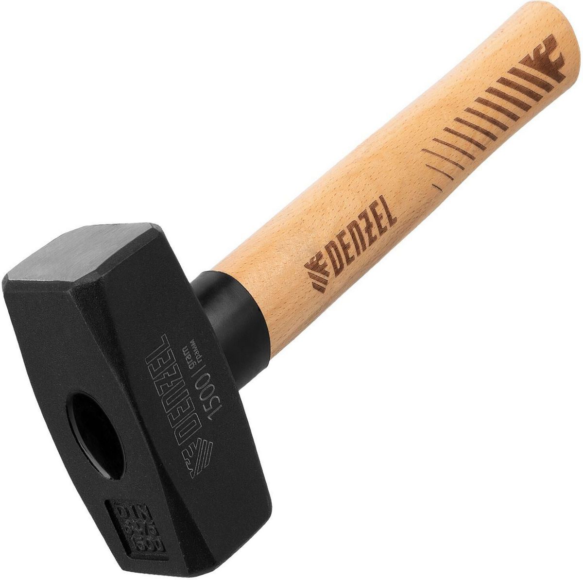 DENZEL Кувалда, 1500 г, кованая головка, буковая рукоятка 11019