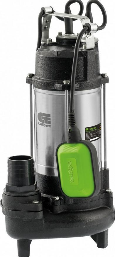 СИБРТЕХ Фекальный насос СФН750, 750 Вт, напор 16 м, 22000 л/ч 99803