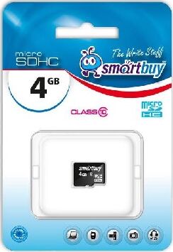 SMARTBUY (SB4GBSDCL10-00) MicroSDHC 4GB Class10