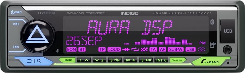 USB-магнитола Aura Indigo-879DSP