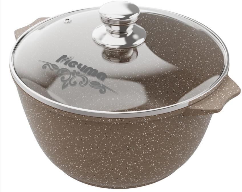 МЕЧТА 43806 со стеклянной крышкой. "Гранит brown" 3,0л
