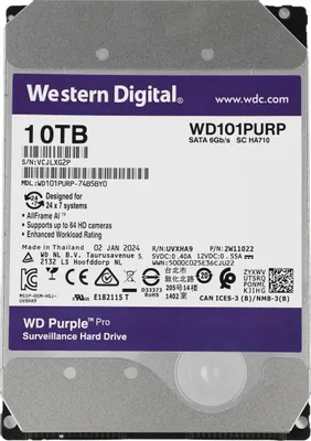Western Digital Purple Pro 10TB WD101PURP
