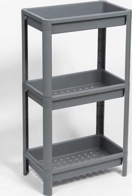 VIOLET Этажерка VIKEA широкая 3-х ярусная (серый) 781318