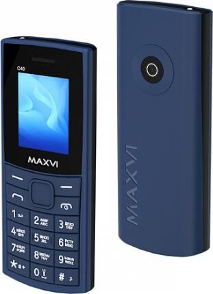 Кнопочный телефон Maxvi C40 (синий)