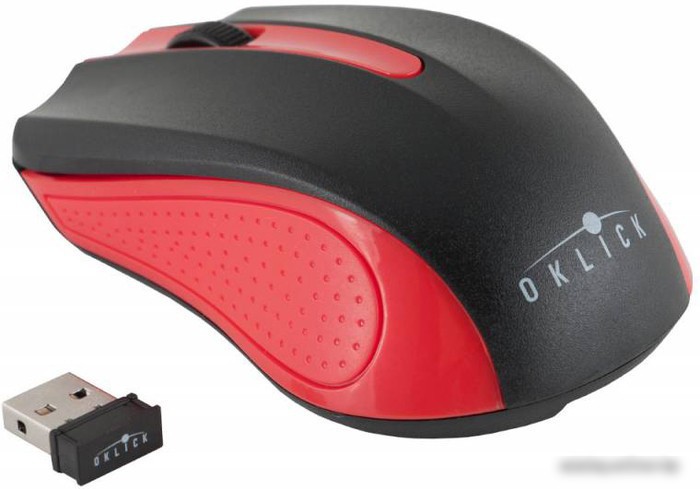 Oklick 485MW+ (черный/красный) [384106]