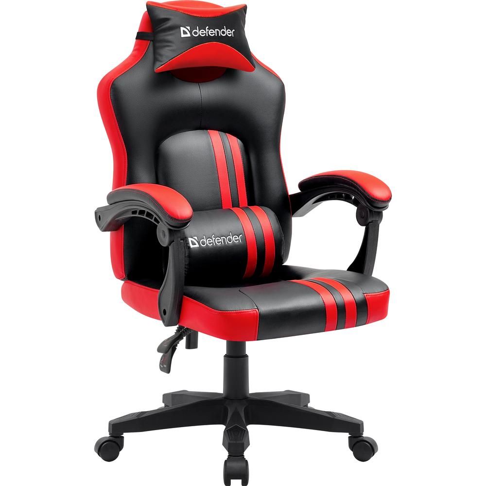 Кресло Defender Mercury (черный/красный)