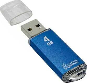 USB Flash Smart Buy V-Cut Blue 4GB (SB4GBVC-B)