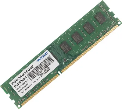 Оперативная память Patriot 4GB DDR3 PC3-12800 (PSD34G16002)