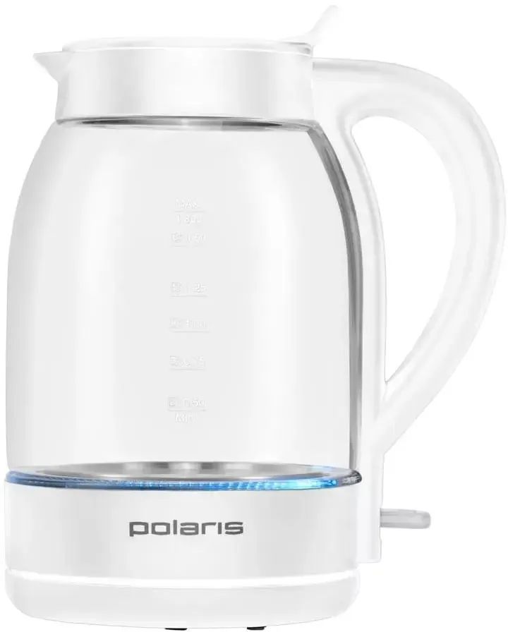 Электрический чайник Polaris PWK 1797CGL Water Way Pro (белый)