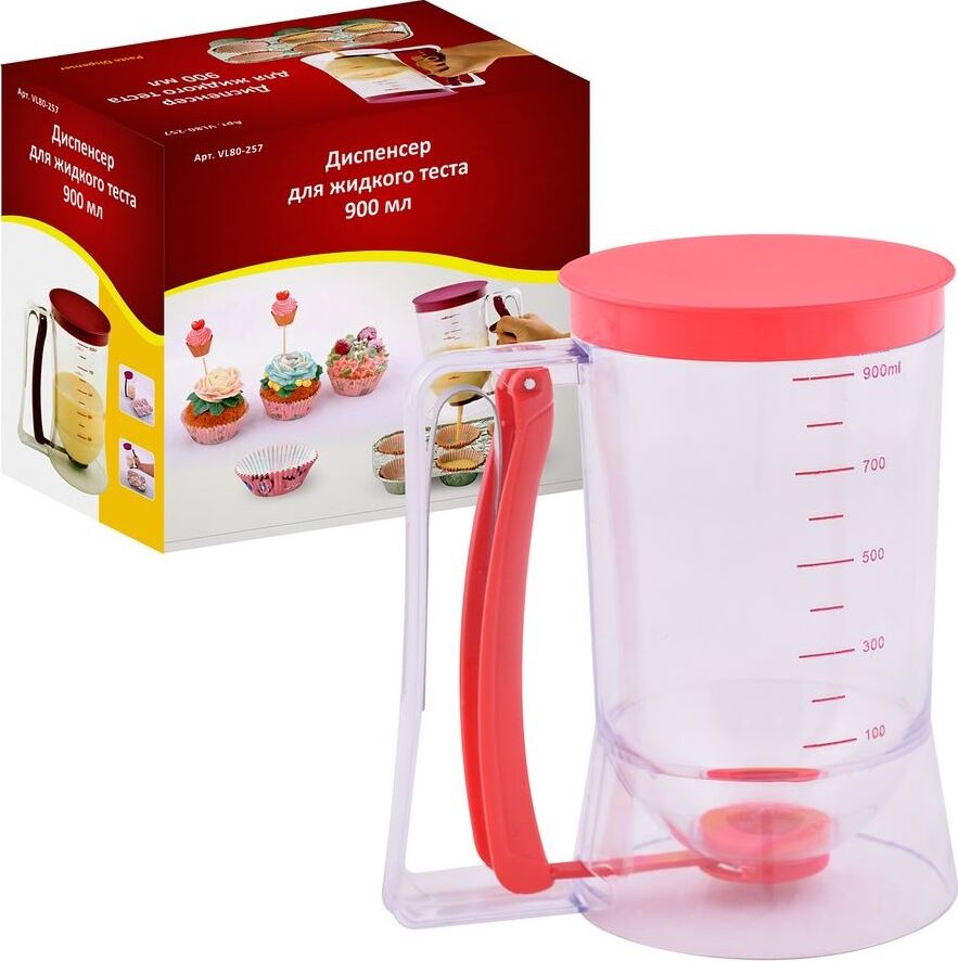 MULTIDOM Диспенсер для жидкого теста. 900мл VL80-257
