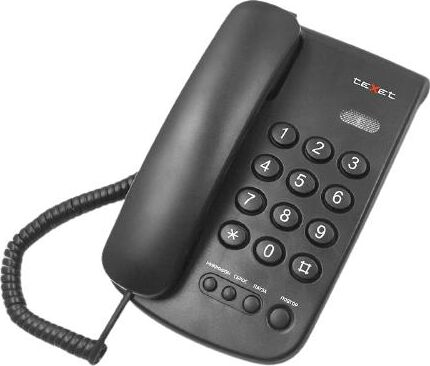 Проводной телефон TeXet TX-241 (черный)