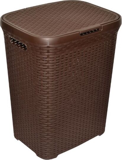 VIOLET Корзина для белья "Ротанг" 60л (коричневый) 186001