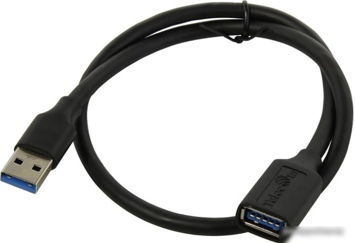 Telecom USB Type-A TUS708-1m (1 м, черный)