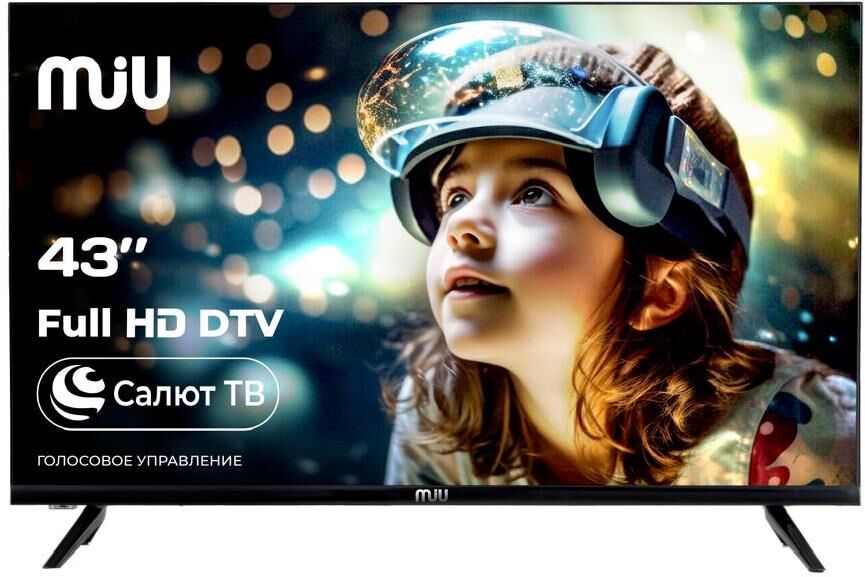 MIU H43SLT101SV SMART TV Салют безрамочный