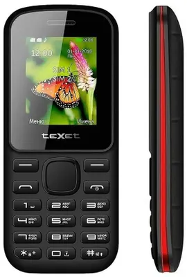 Мобильный телефон TeXet TM-130 (черный/красный)