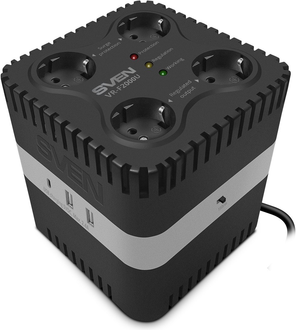 SVEN VR-F2000U , черный