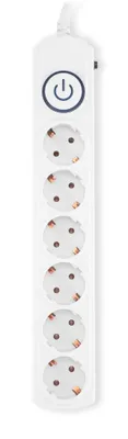 Сетевой фильтр IPPON BK-6-EU-5-16-W (5м, 6 розеток, белый)
