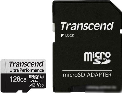 Transcend microSDXC 340S 128GB (с адаптером)