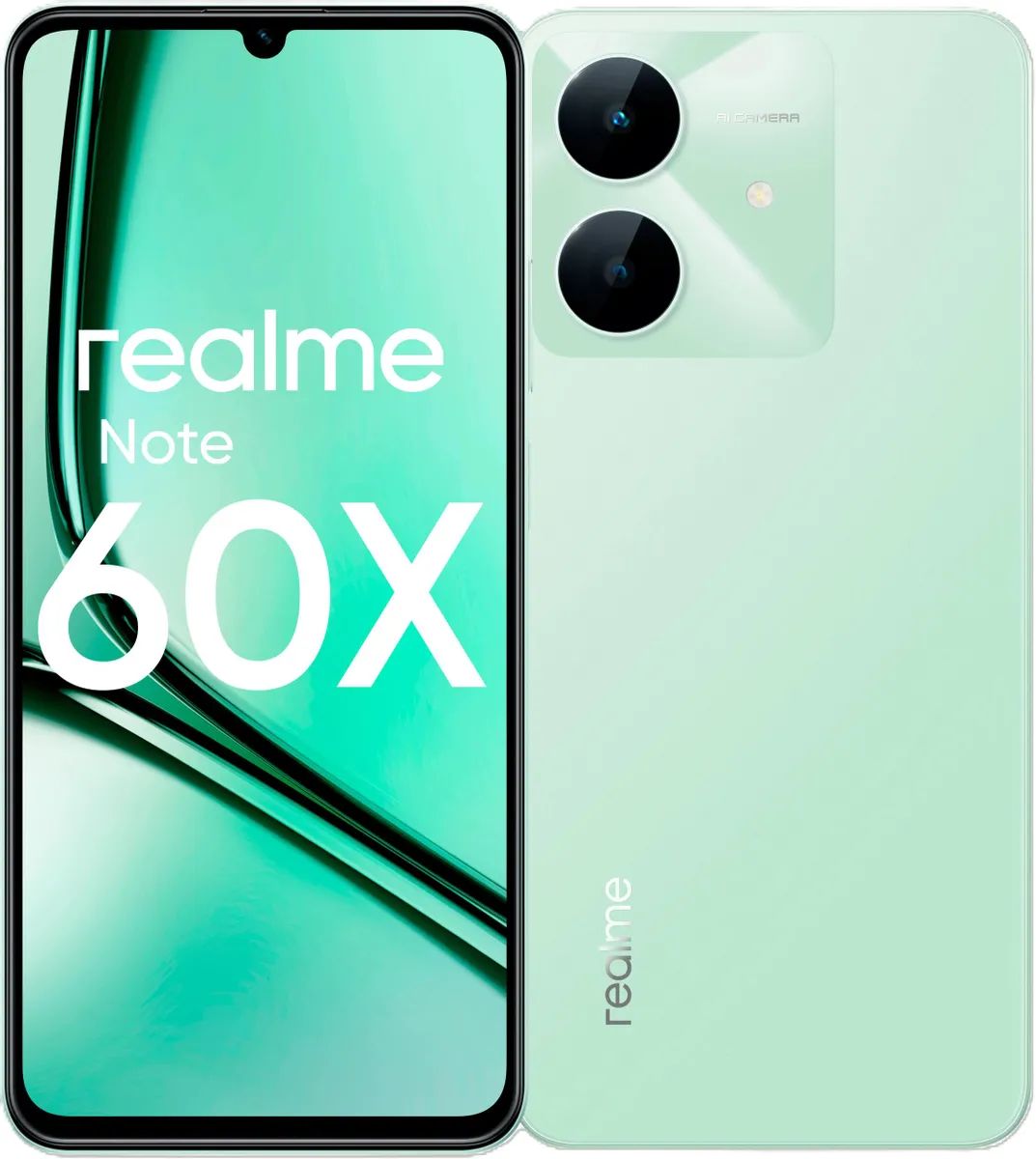 Телефон Realme Note 60x RMX3938 4GB/128GB (зеленый)