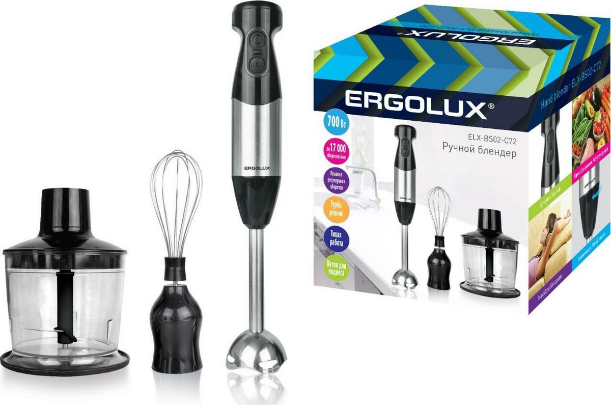 ERGOLUX ELX-BS02-C72 серебристо-черн