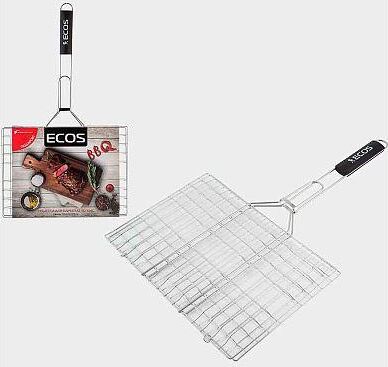 ECOS Решетка для барбекю RD-104М (6 секций, р-р 35х25х1,5 см, общая длина 60см, хром.) 999689