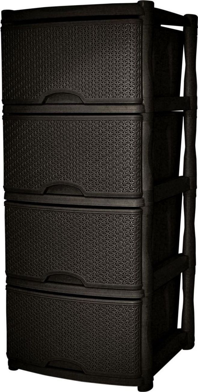 Комод Keeplex Rattan KL377312011 (темный каштан)