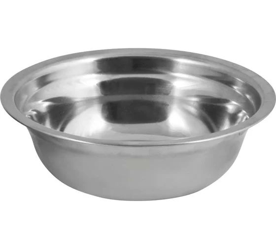 MALLONY Миска Bowl-15, объем 0,5 л, с расширенными краями, из нерж стали, зеркальная полировка, диа