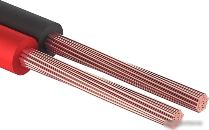 REXANT (01-6102-3-05) КАБЕЛЬ АКУСТИЧЕСКИЙ 2Х0,35 ММ2 КРАСНО-ЧЕРНЫЙ (М. БУХ 5 М)