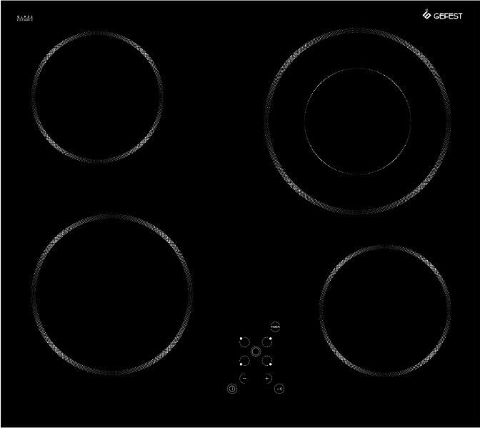 Варочная панель GEFEST ПВЭ 4233 К10