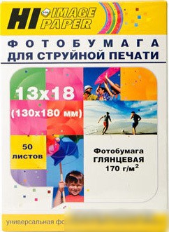 Фотобумага Hi-Black Hi-Image глянцевая 13x18, 170 г/м2, 50 л [A210201U]