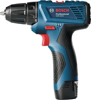Дрель-шуруповерт Bosch GSR 120-LI Professional 06019G8020 (с 2-мя АКБ, кейс)