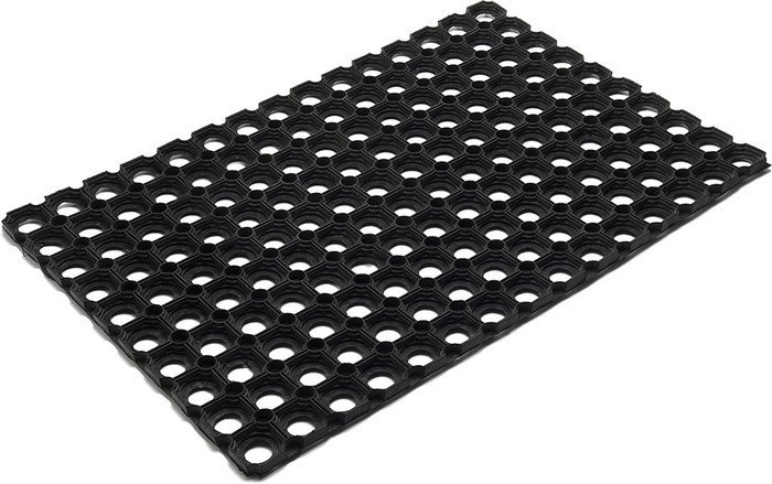 Придверный коврик Vortex 50x80 20002 (черный)