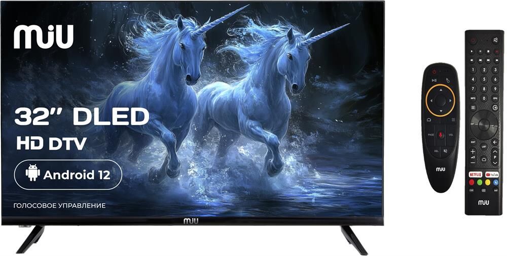 MIU Н32АSР100SV SMART TV Android безрамочный