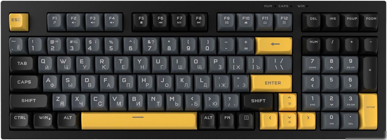 RITMIX RKB-598BL Black черный-серый-оранжевый