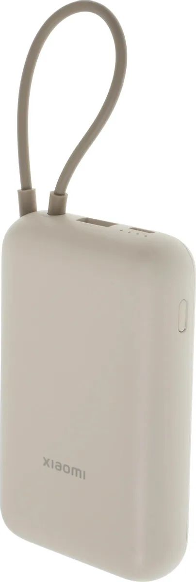 XIAOMI Power Bank 10000mAh (встроенный кабель) Tan GL (BHR9072GL) (P15ZM)