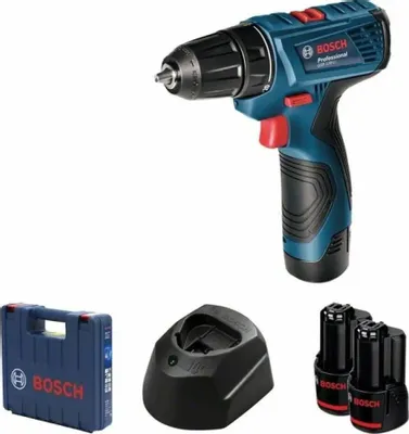 Дрель-шуруповерт Bosch GSR 120-LI Professional 06019G8020 (с 2-мя АКБ, кейс)