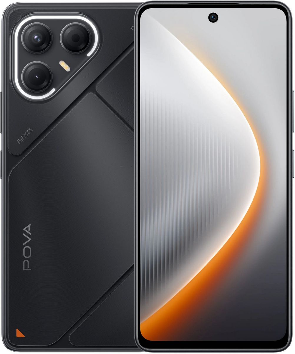 Телефон Tecno Pova 7 5G 8GB/128GB (графитовый черный)