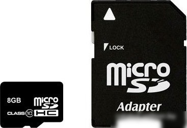 Карта памяти Smart Buy microSDHC (Class 10) 8 Гб + SD адаптер (SB8GBSDCL10-01)