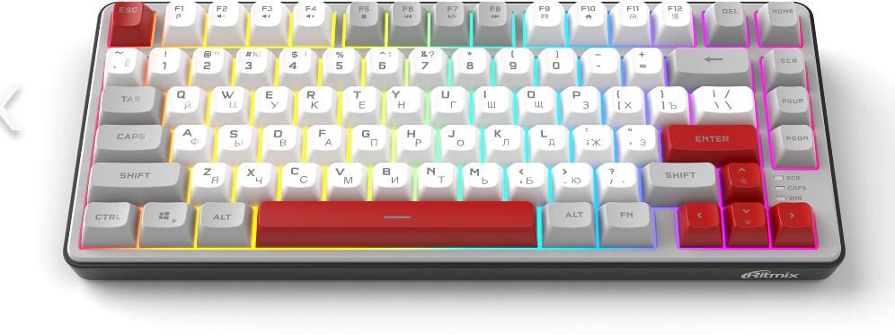 RITMIX RKB-681BL Gray серый-бордовый