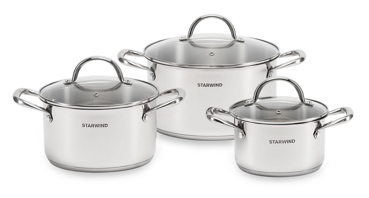 Набор кастрюль StarWind Chef Compact SW-CH1006