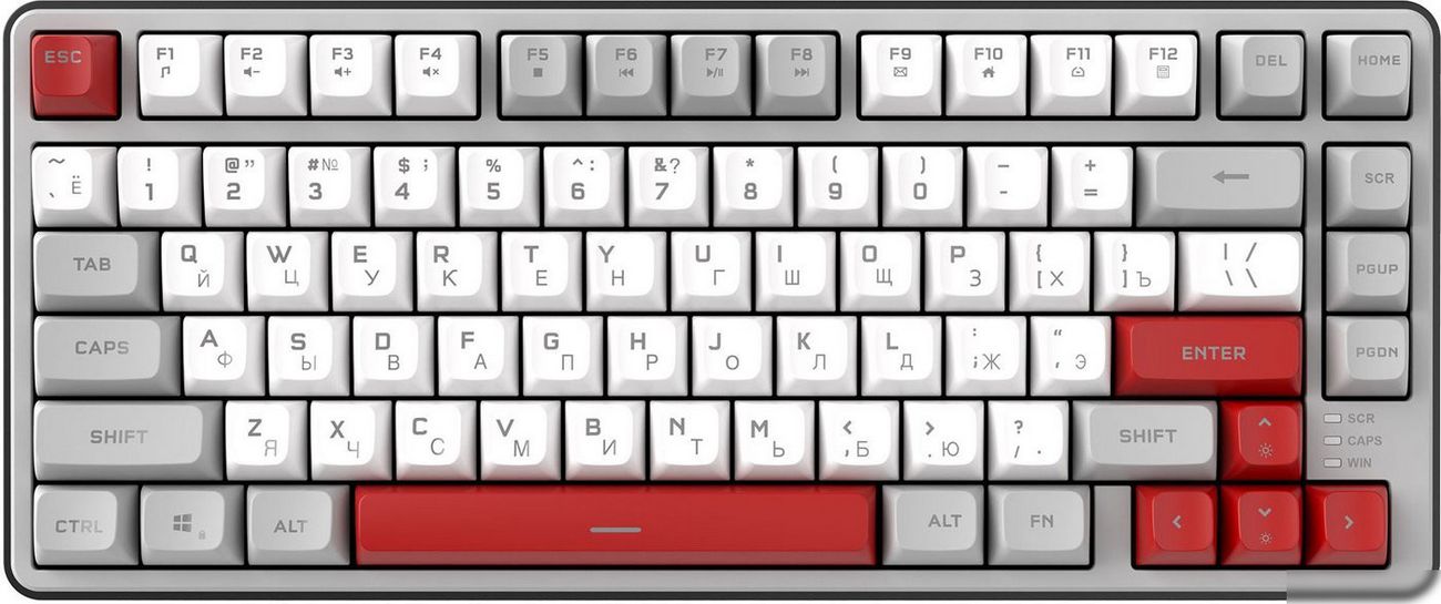 RITMIX RKB-681BL Gray серый-бордовый