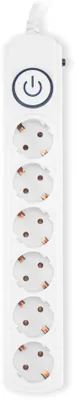 Сетевой фильтр IPPON BK-6-EU-5-10-W (5м, 6 розеток, белый)