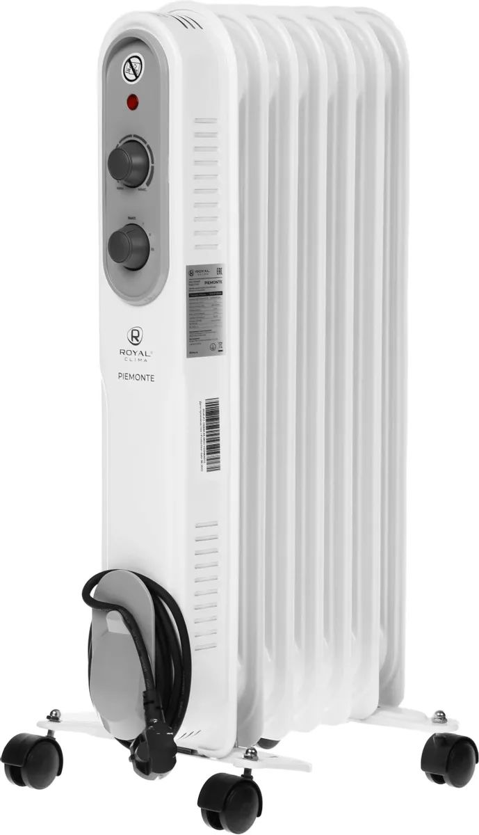 Масляный радиатор Royal Clima Piemonte ROR-P7-1500M
