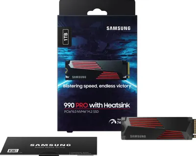 SSD Samsung 990 Pro с радиатором 1TB MZ-V9P1T0CW