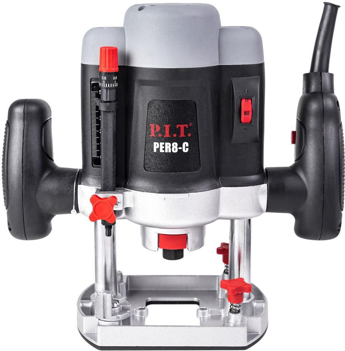 P.I.T. Фрезер погружной электрич. PER8-C МАСТЕР (1400Вт, 16000-30000об/мин, ход 55мм, цанги 6/8мм)