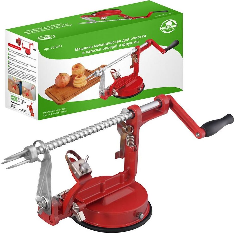 MULTIDOM Машинка механическая для очистки и нарезки овощей и фруктов VL53-81